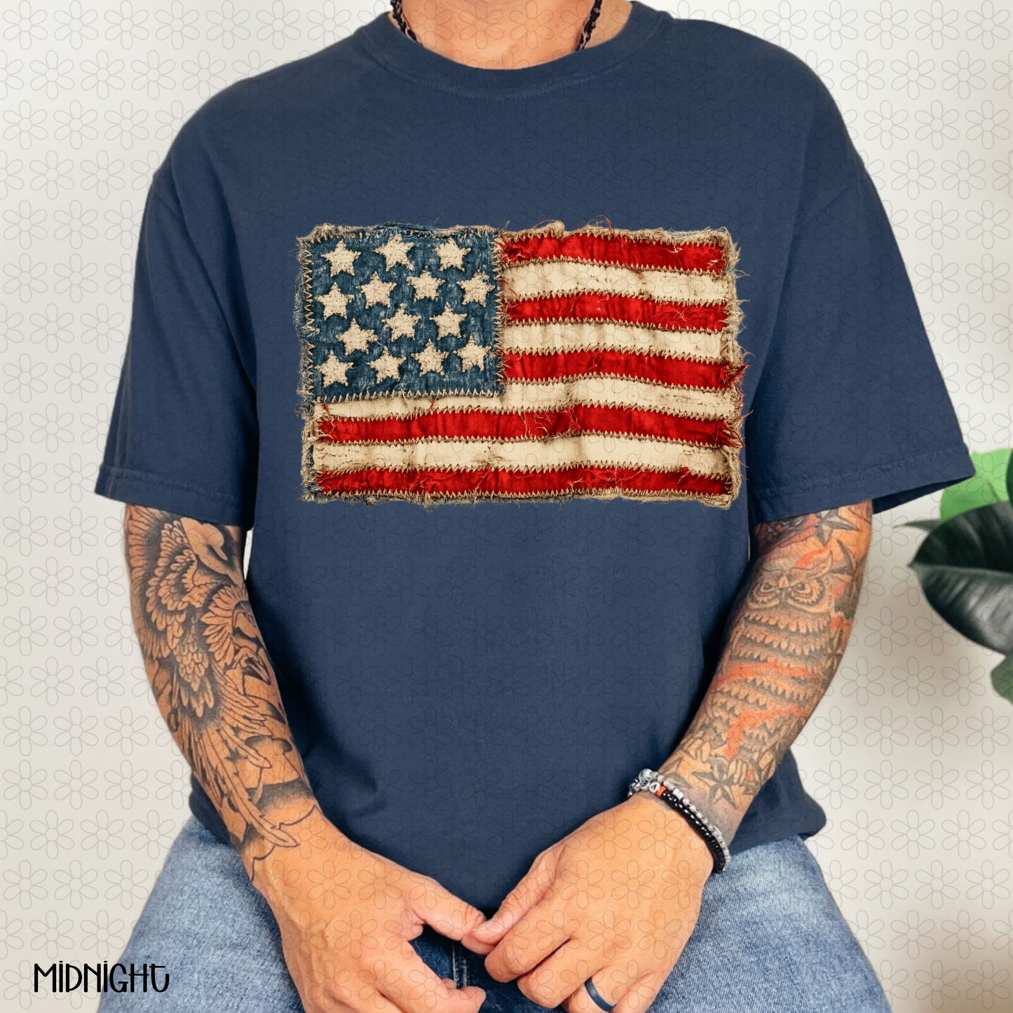 Frayed Flag DTF Transfer