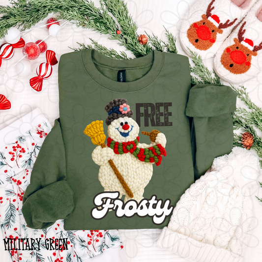 Free Frosty Snowman DTF Transfer