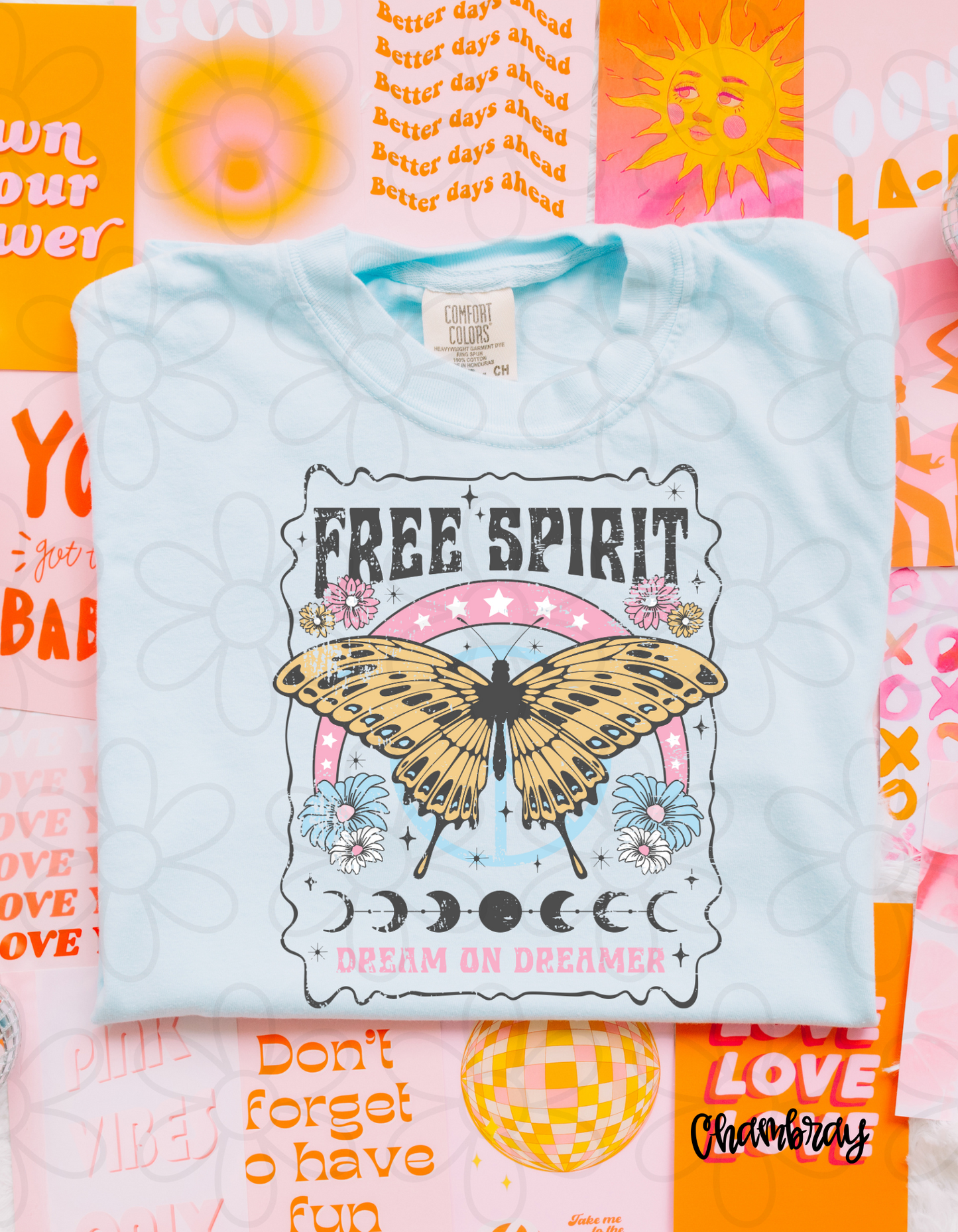 Free Spirit Dream On Dreamer Completed Tee
