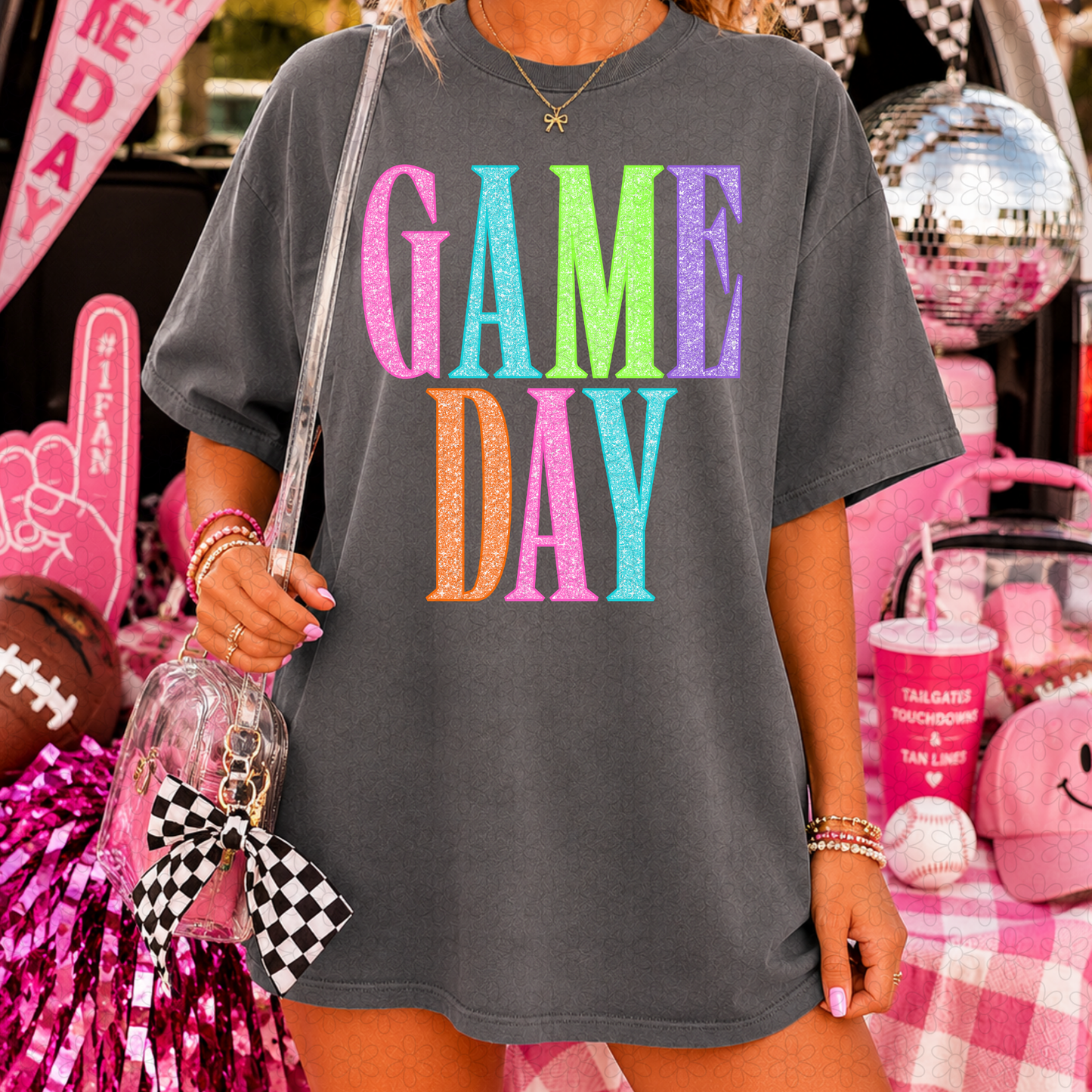 Game Day Glitter DTF Transfer
