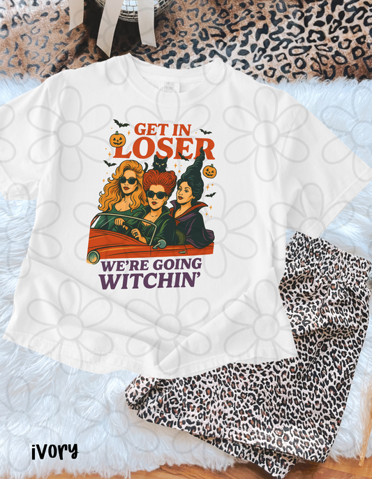 Get In Loser We're Going Witchin Kids Completed Tee