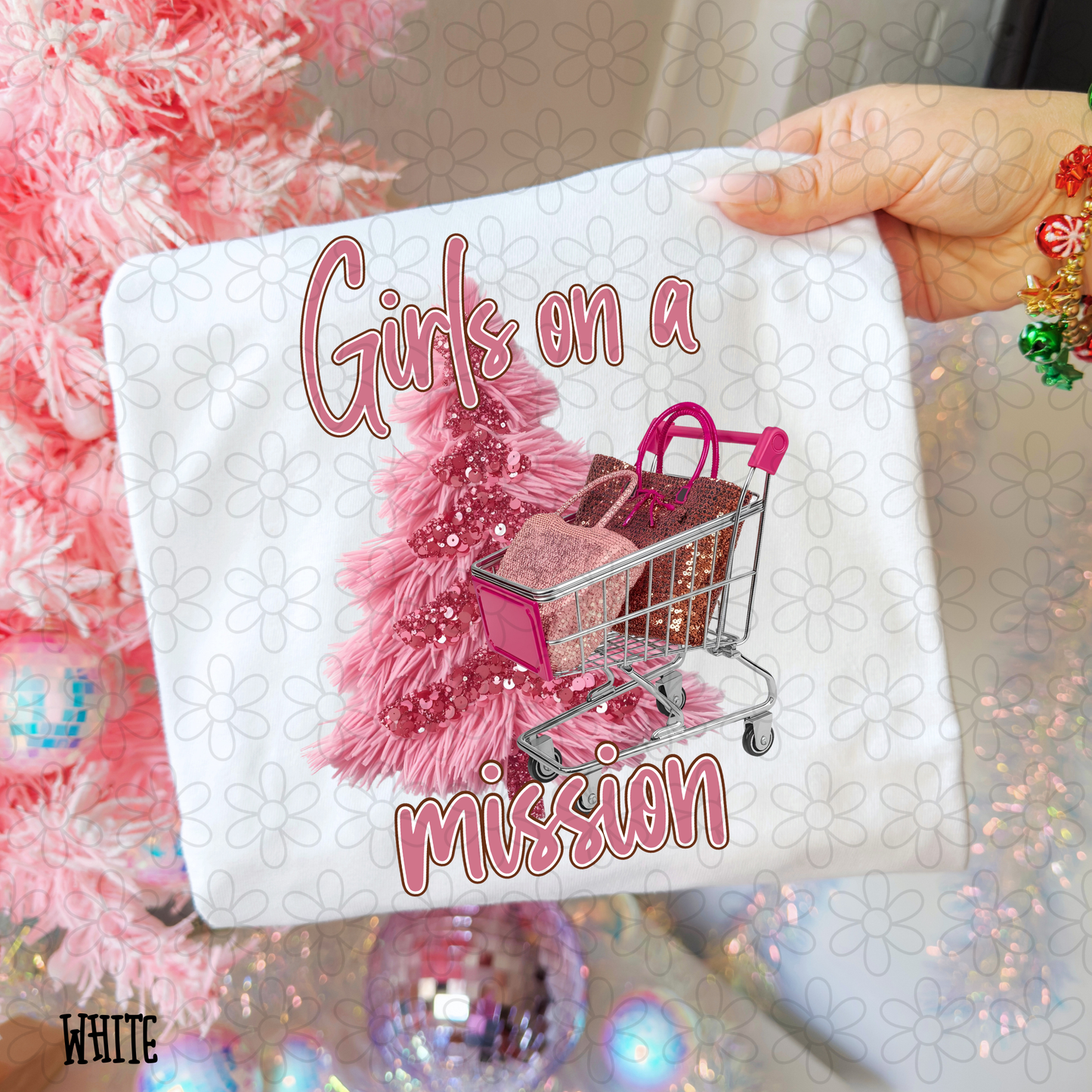 Girls On A Mission Shopping Cart DTF Transfer