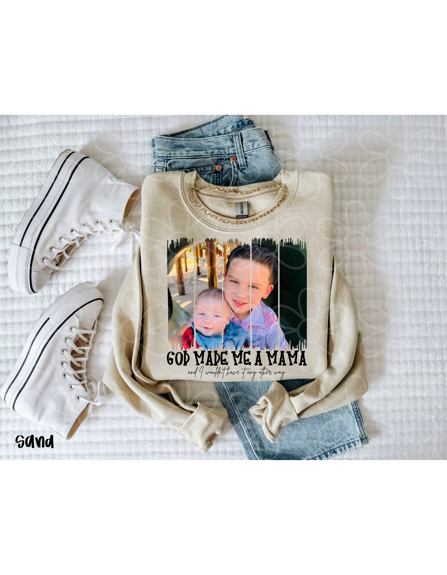 God Made Me A MaMa Custom Picture DTF Transfer
