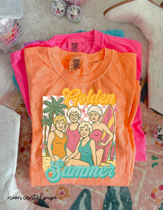 Golden Summer DTF Transfer