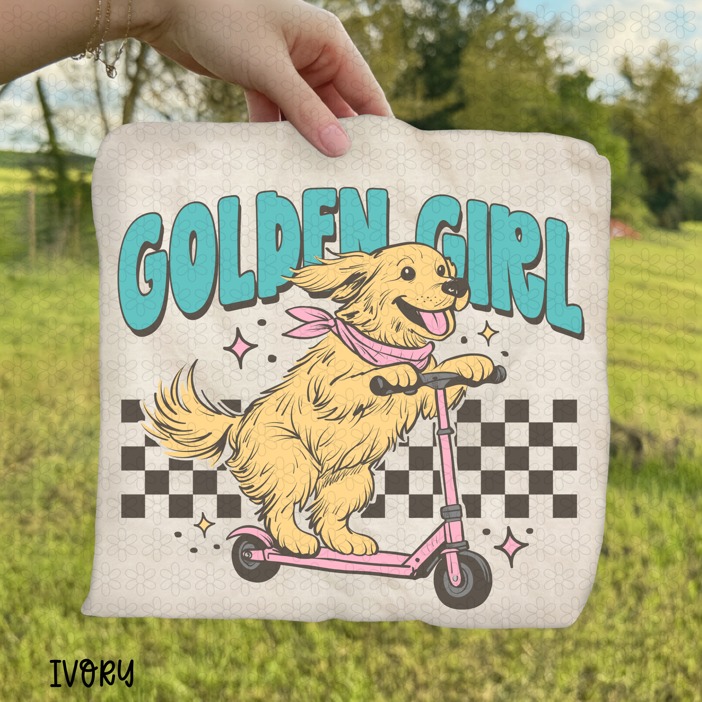 Golden Girl DTF Transfer