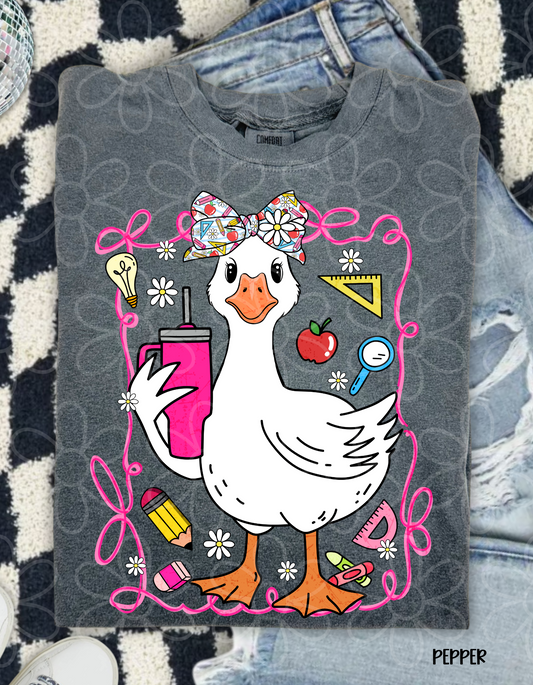 Goose School Coquette Kids Completed Tee