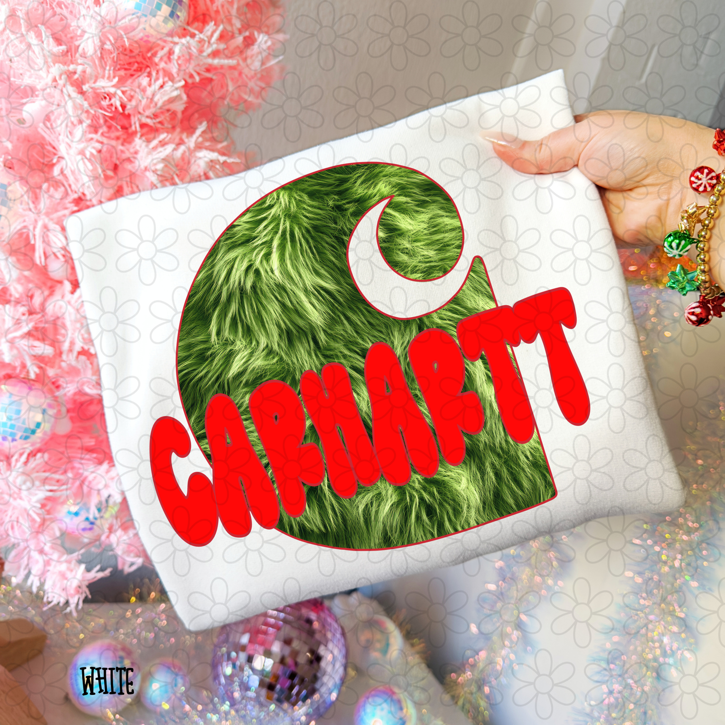 Green guy fur Carhartt DTF Transfer