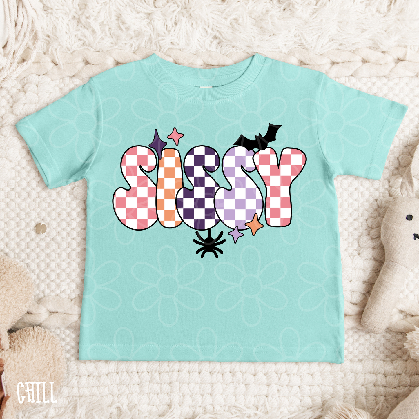 Halloween Checkered Sissy Completed Tee