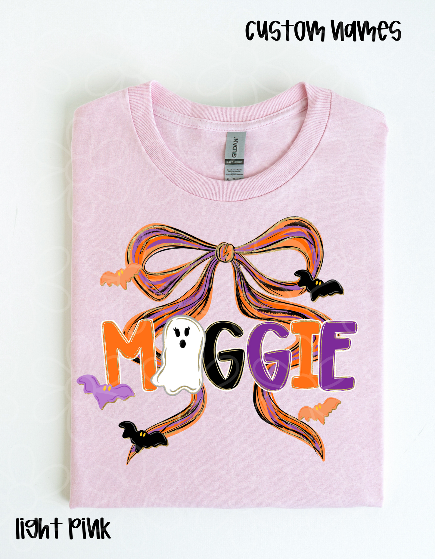 Halloween Coquette Bow Custom Names DTF Transfer