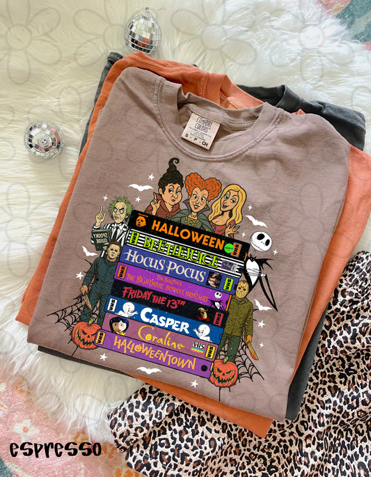 Halloween VHS & Characters Kids Completed Tee