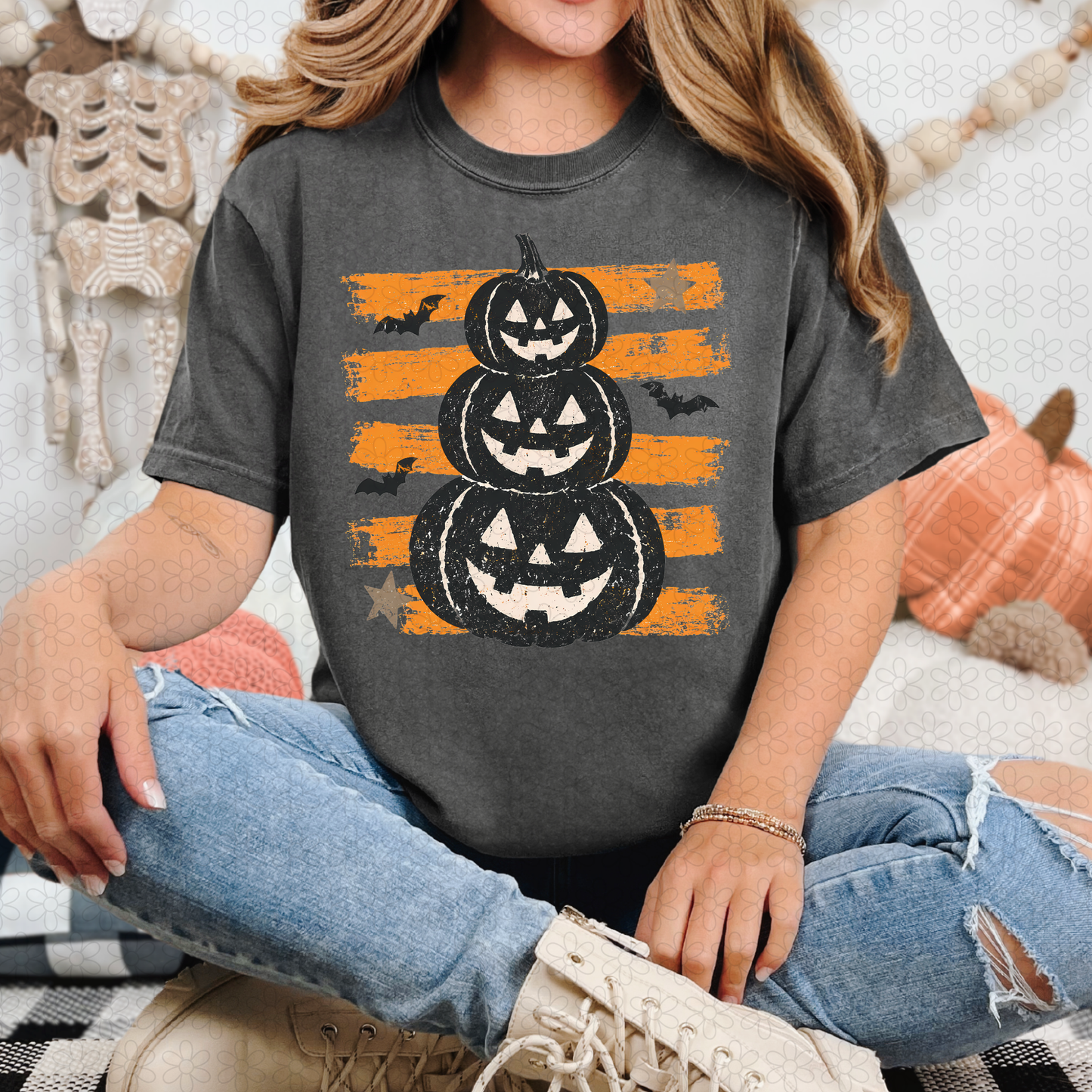 Halloween Pumpkins DTF Transfer