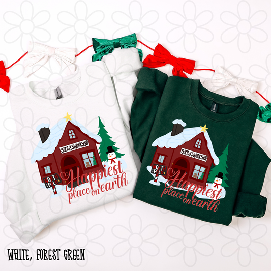 Happiest Place On Earth Santa's Workshop Kids Completed Tee