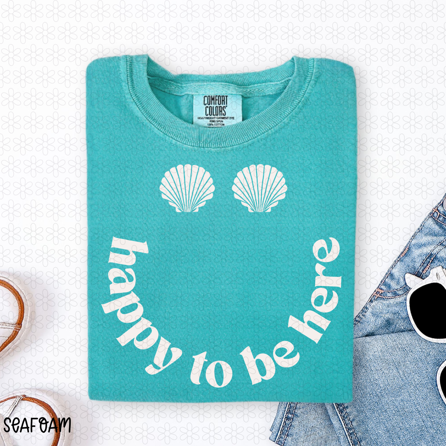 Happy To Be Here- Multiple Color Options DTF Transfer