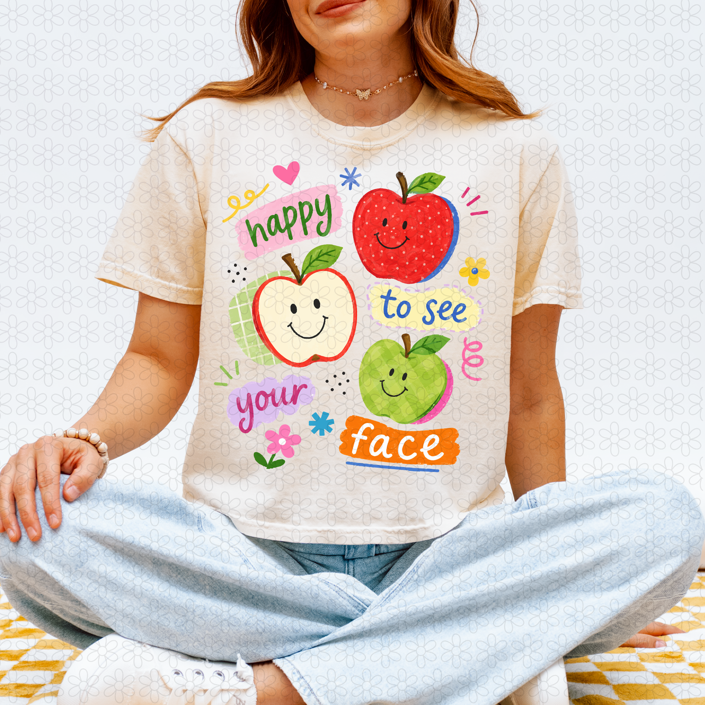 Happy To See Your Face DTF Transfer