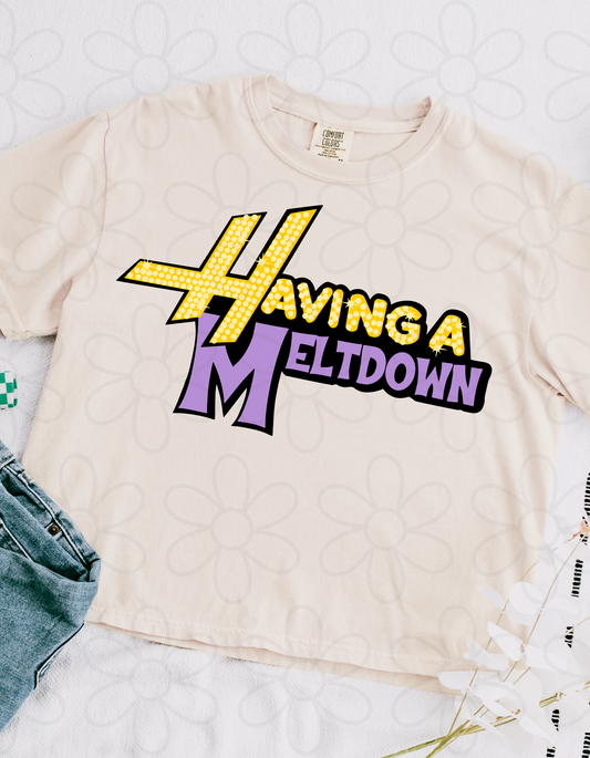Having A Meltdown Kids Completed Tee