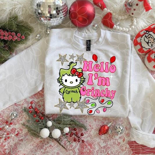 Hello Kitty I'm Grinchy Completed Tee