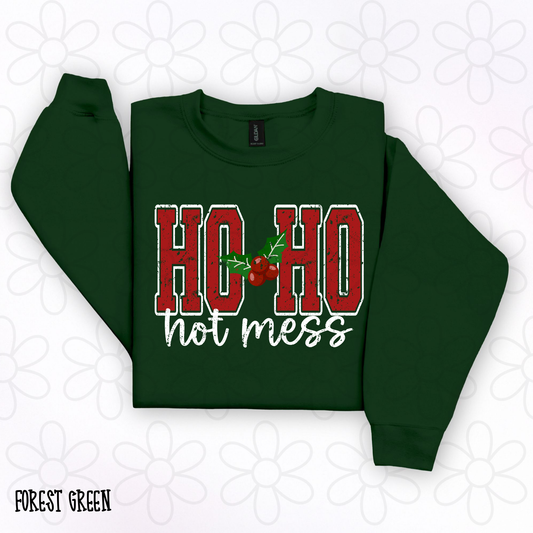 Ho Ho Hot Mess Kids Completed Tee
