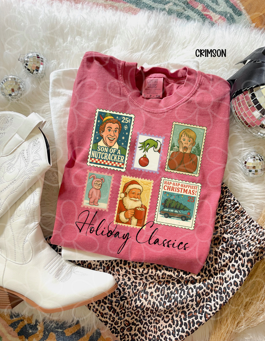 Holiday Classics Movie Stamps Kids Completed Tee