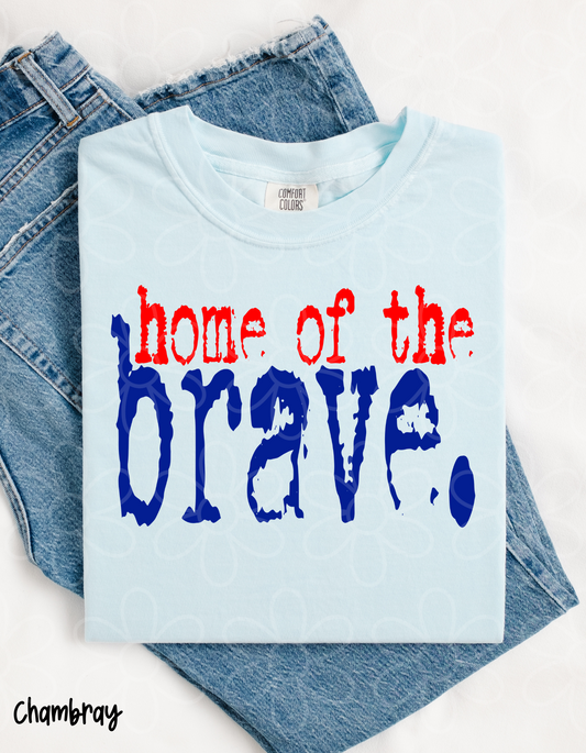 Home Of The Brave Completed Tee