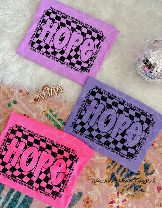 Hope Checkered Completed Tee