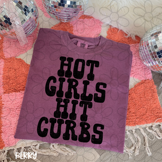 Hot Girls Hit Curbs Completed Tee