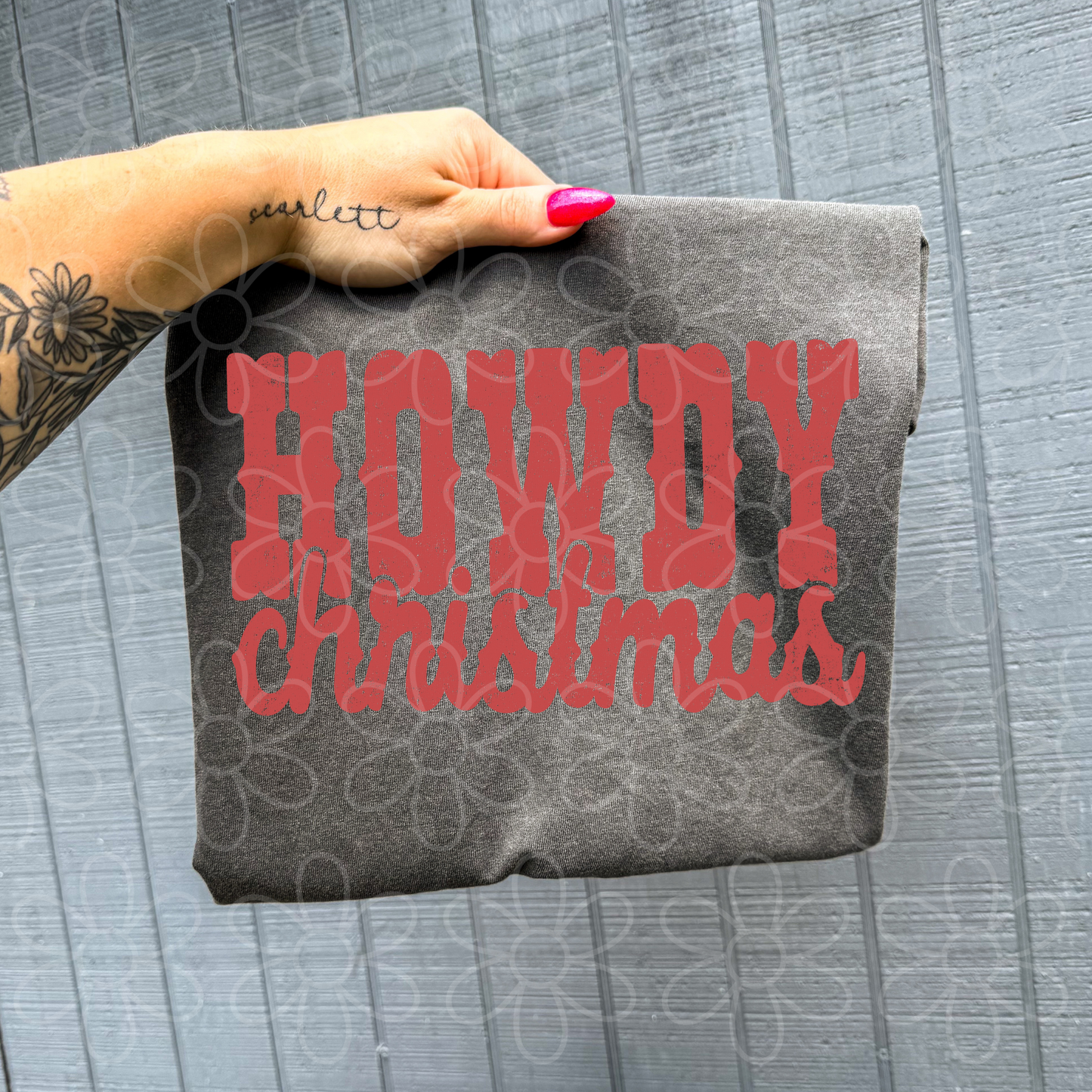 Howdy Christmas DTF Transfer