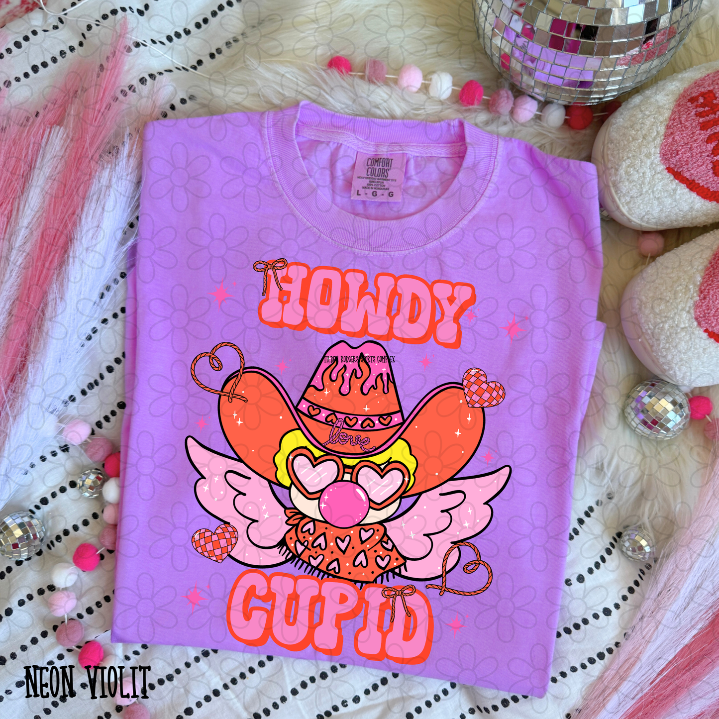 Howdy Cupid Pink DTF Transfer