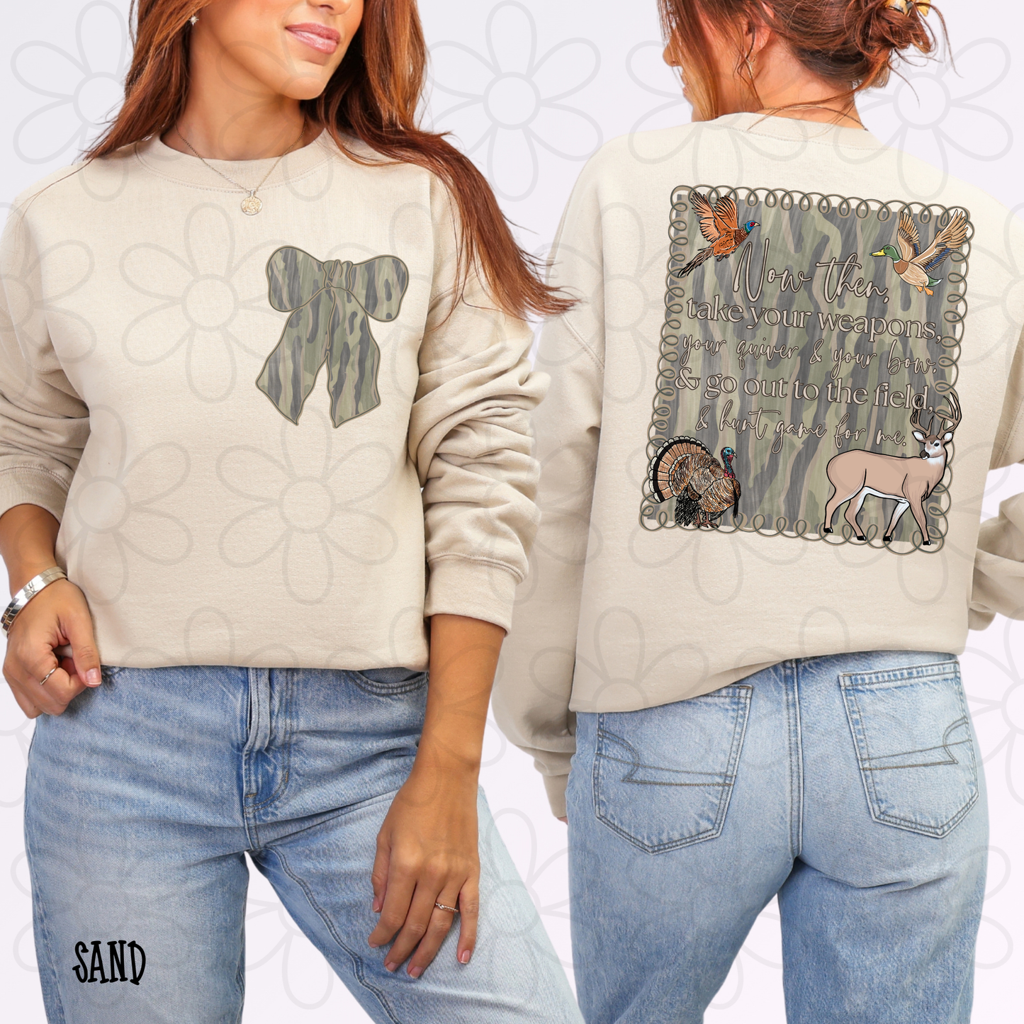 Hunt Game For Me Camo DTF Transfer