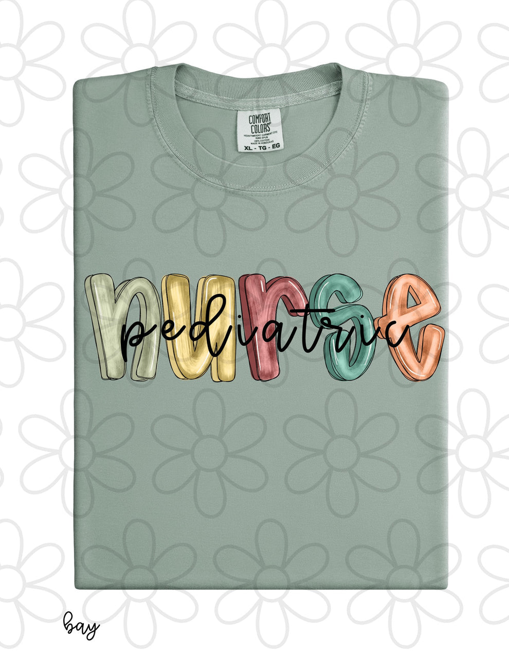 Custom Cursive Neutral Ombre Names Completed Tee