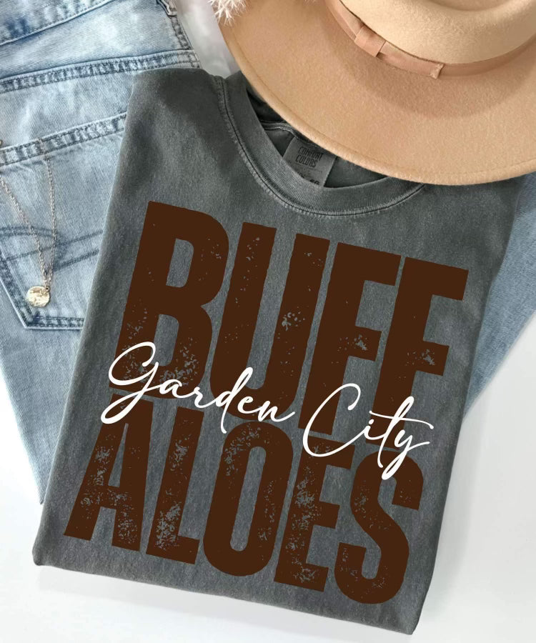 Garden City Buffaloes Distressed Transfer only
