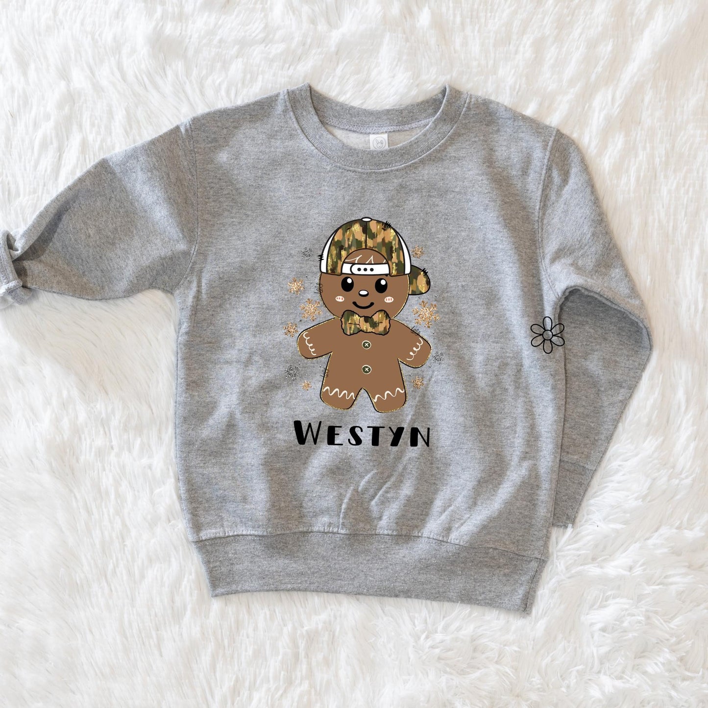 Custom Name Boy Gingerbread Adult Completed Tee