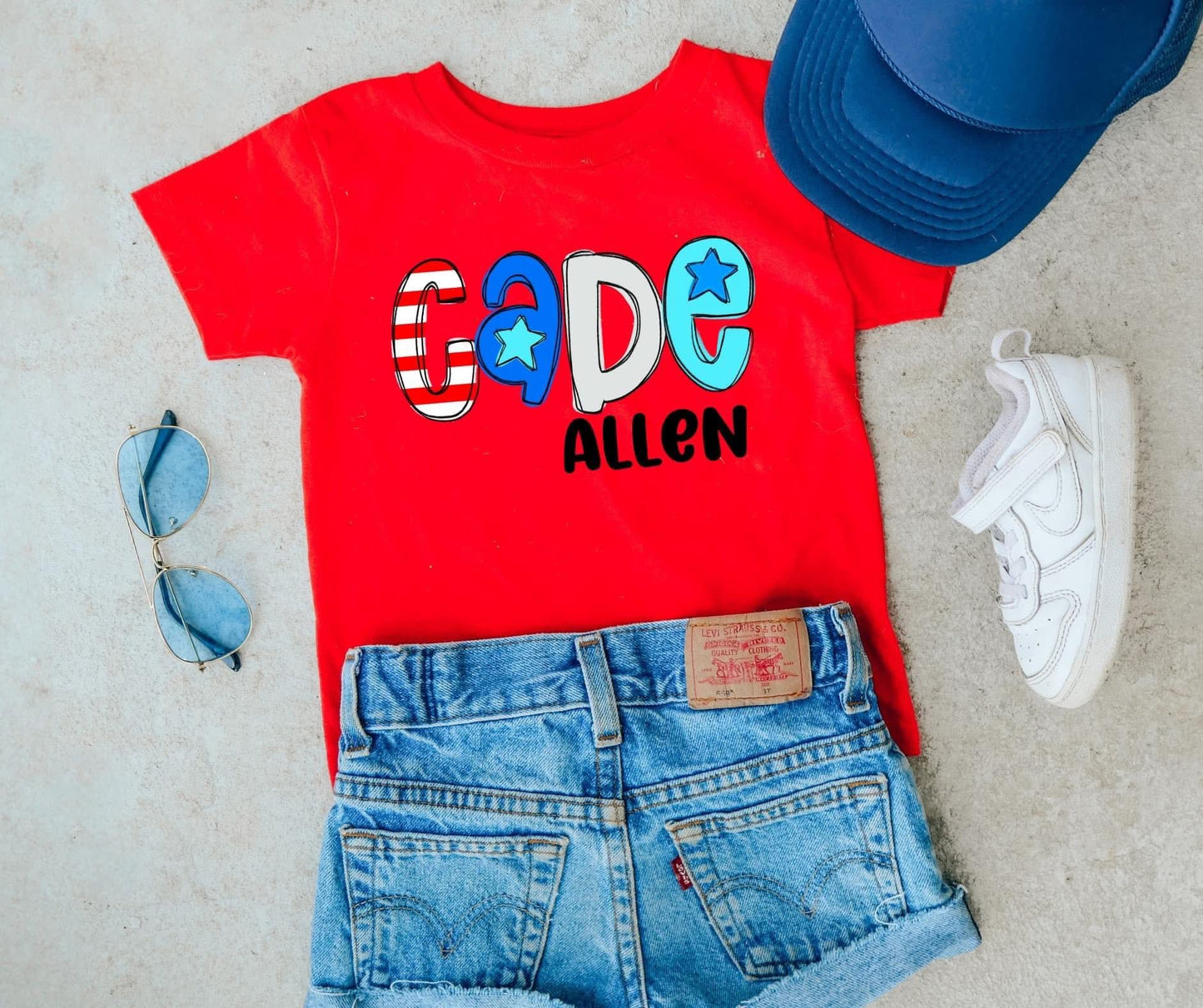 Custom 4th Of July Names DTF Transfer