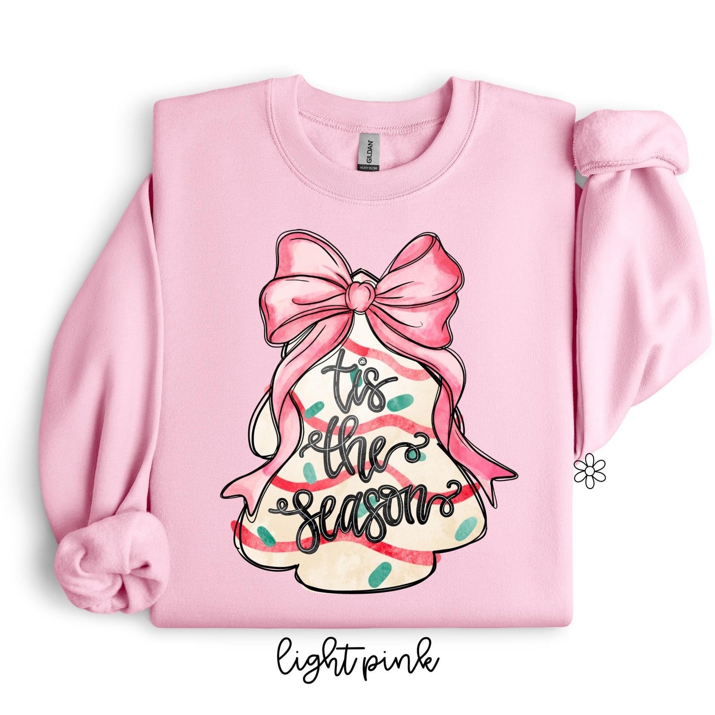 Tis The Season Christmas Cake Kids Completed Tee