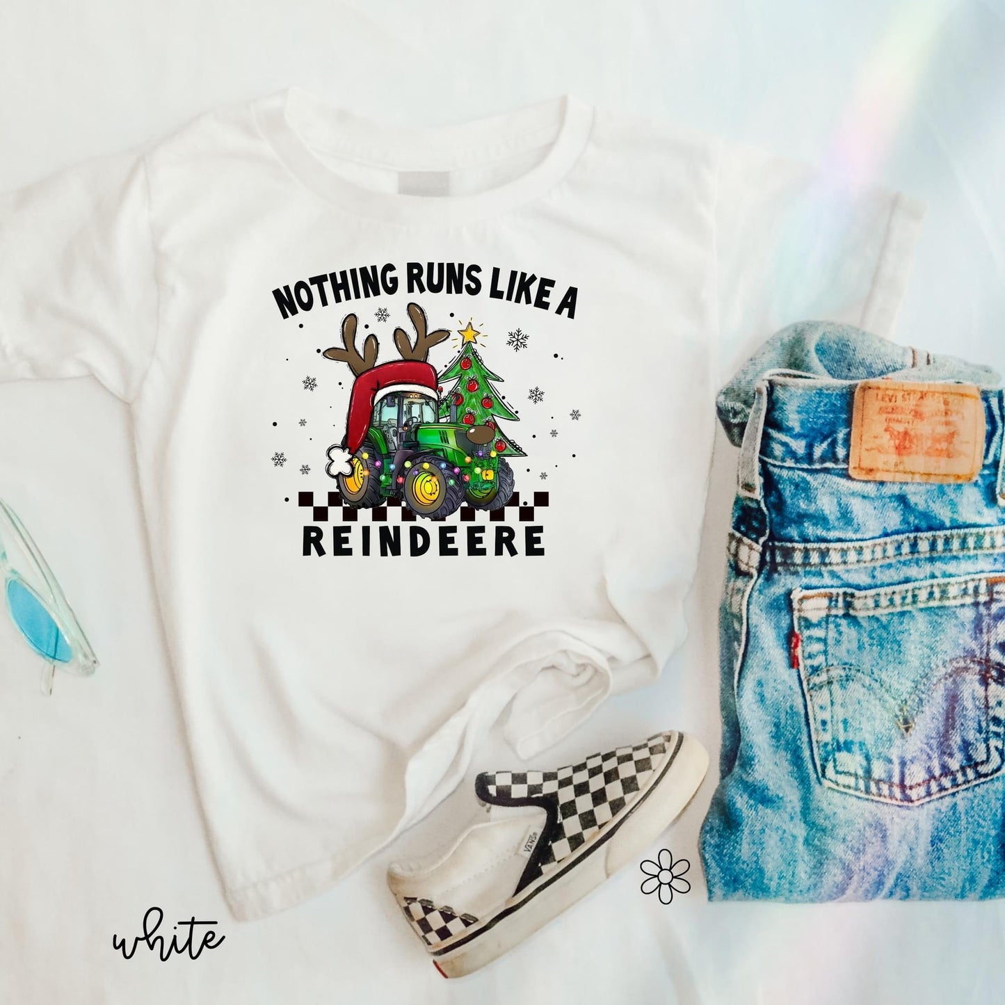 Nothing Runs Like A Reindeere Completed Tee