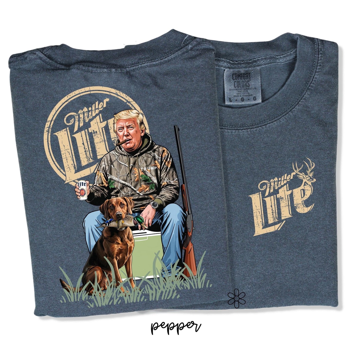 Trump Miller Lite Front & Back Completed Tee