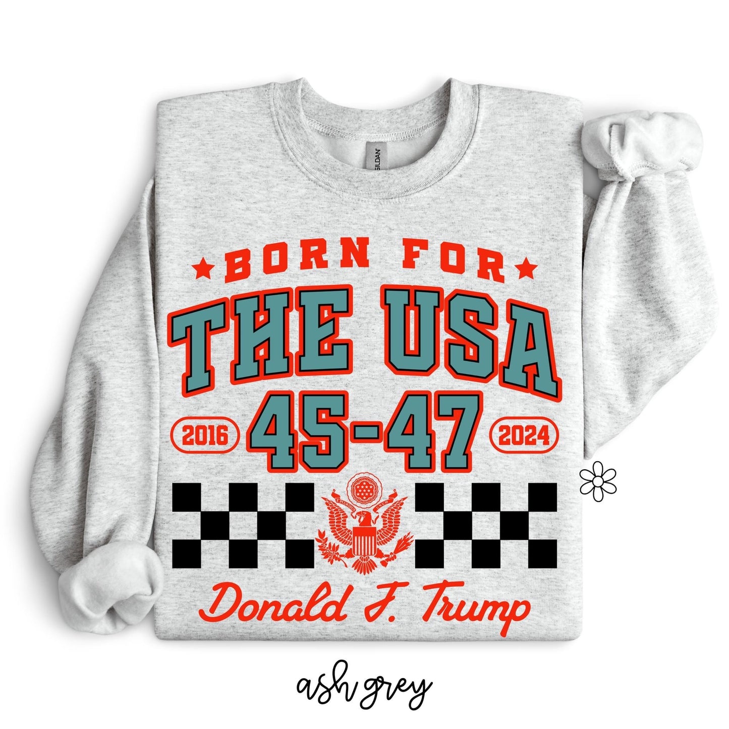Red Born For The USA Trump DTF Transfer