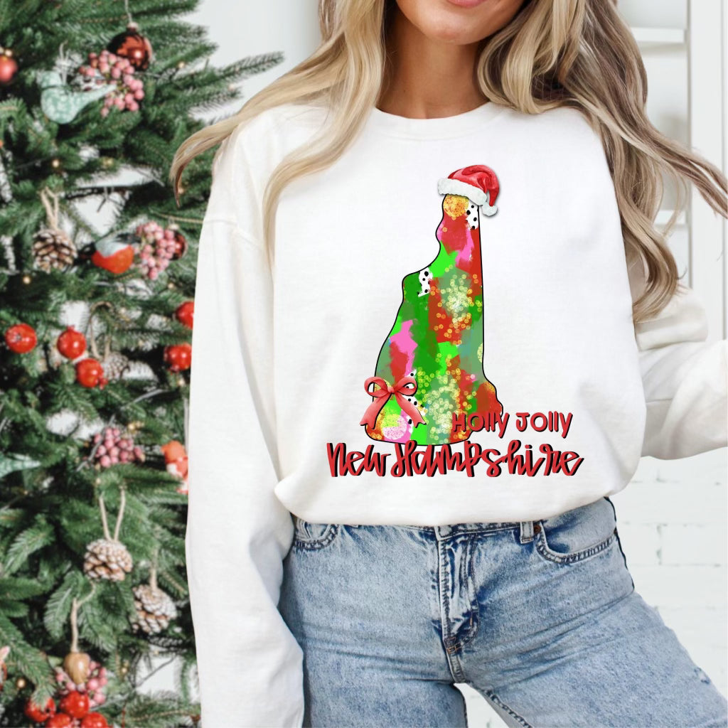 Holly Jolly States (Multiple Options) Completed Tee