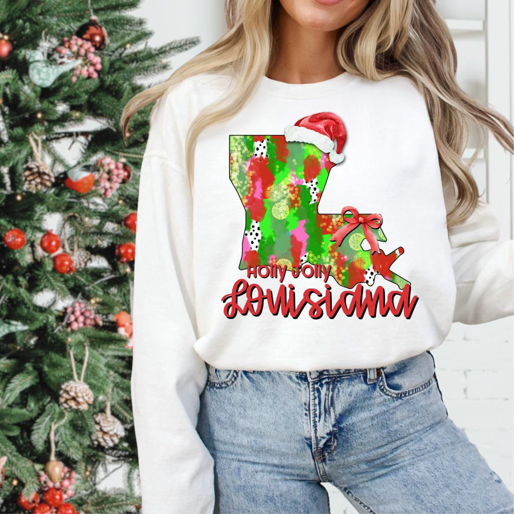 Holly Jolly States (Multiple Options) Completed Tee