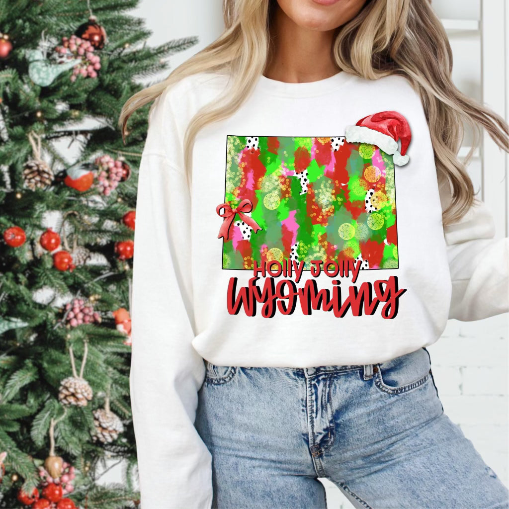 Holly Jolly States (Multiple Options) Completed Tee