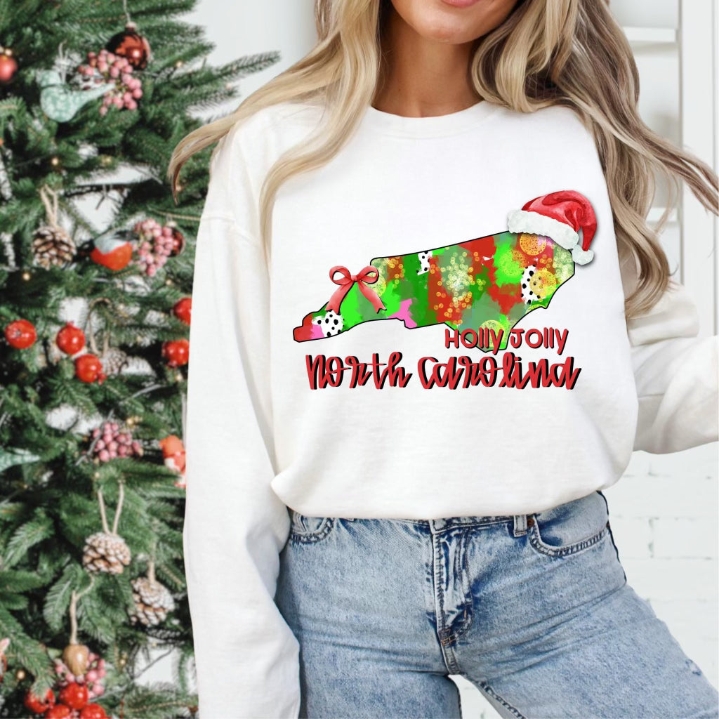 Holly Jolly States (Multiple Options) Completed Tee