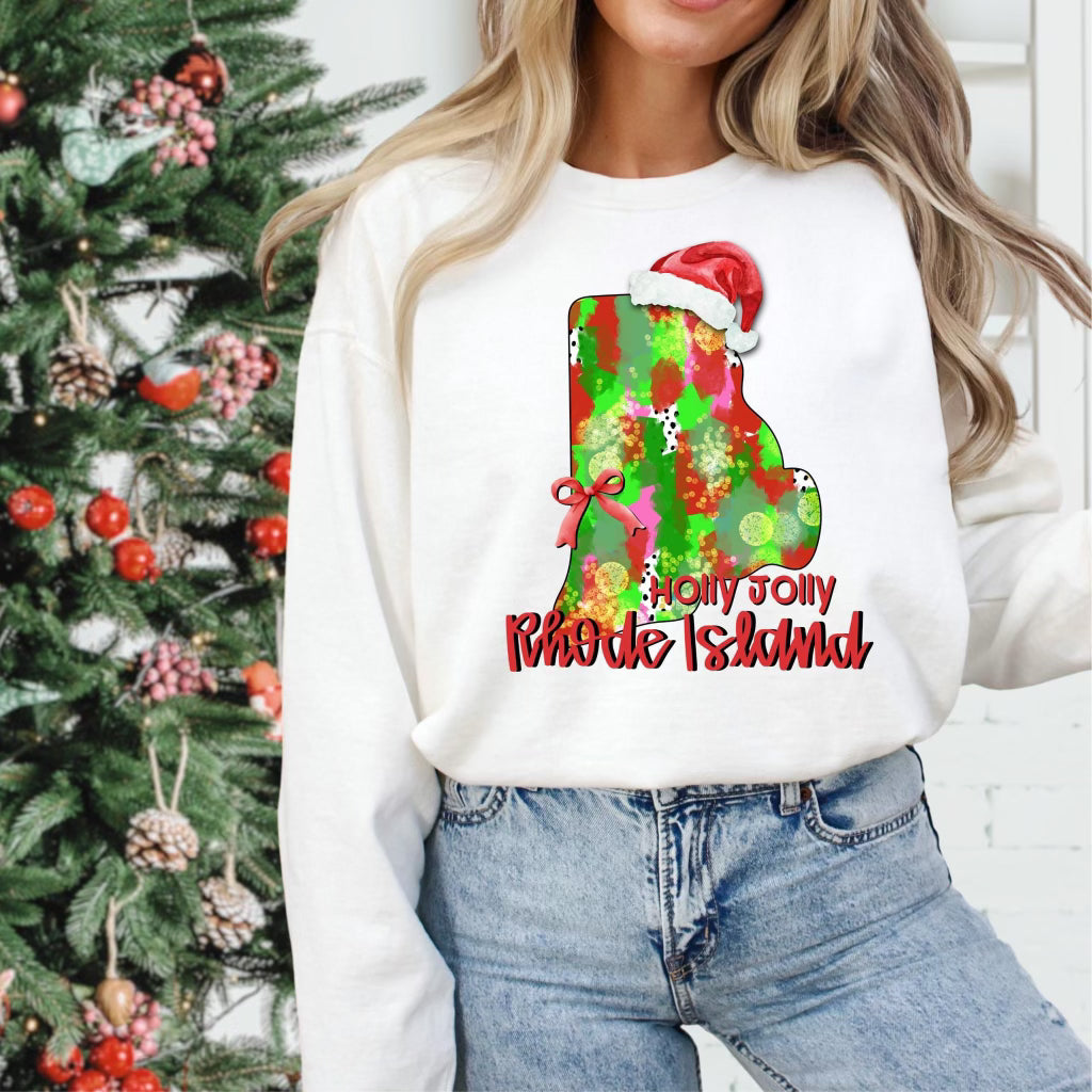 Holly Jolly States (Multiple Options) Completed Tee