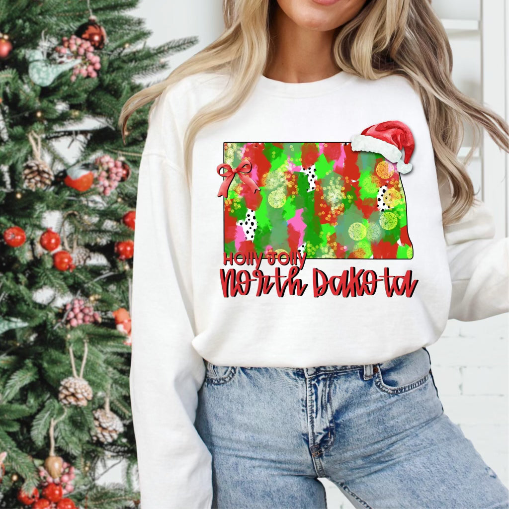 Holly Jolly States (Multiple Options) Completed Tee