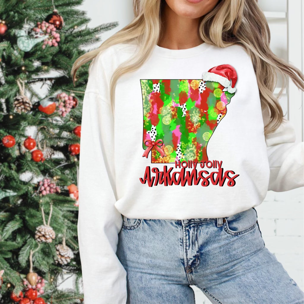 Holly Jolly States (Multiple Options) Completed Tee