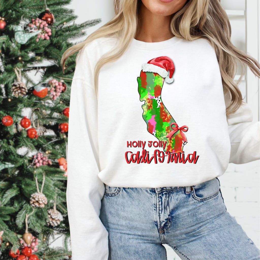 Holly Jolly States (Multiple Options) Completed Tee
