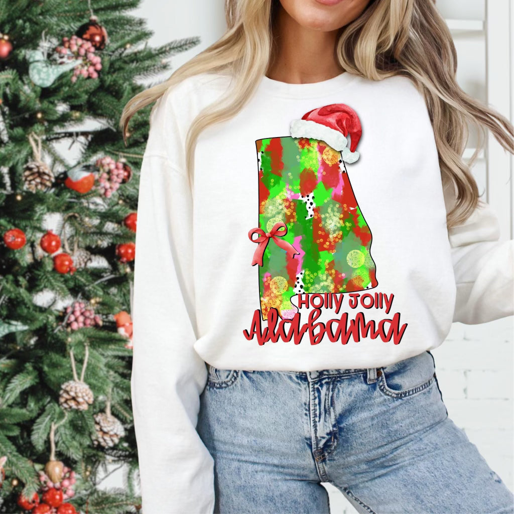Holly Jolly States (Multiple Options) Completed Tee