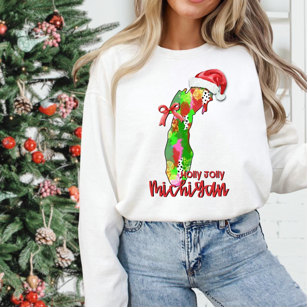 Holly Jolly States (Multiple Options) Completed Tee
