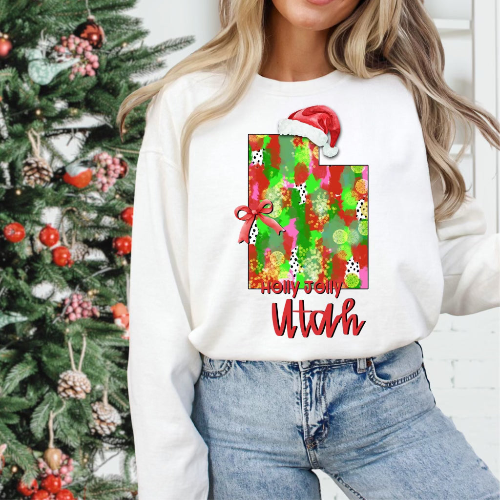 Holly Jolly States (Multiple Options) Completed Tee