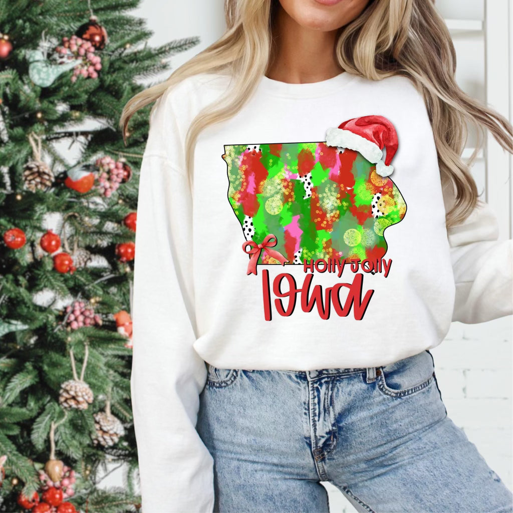 Holly Jolly States (Multiple Options) Completed Tee