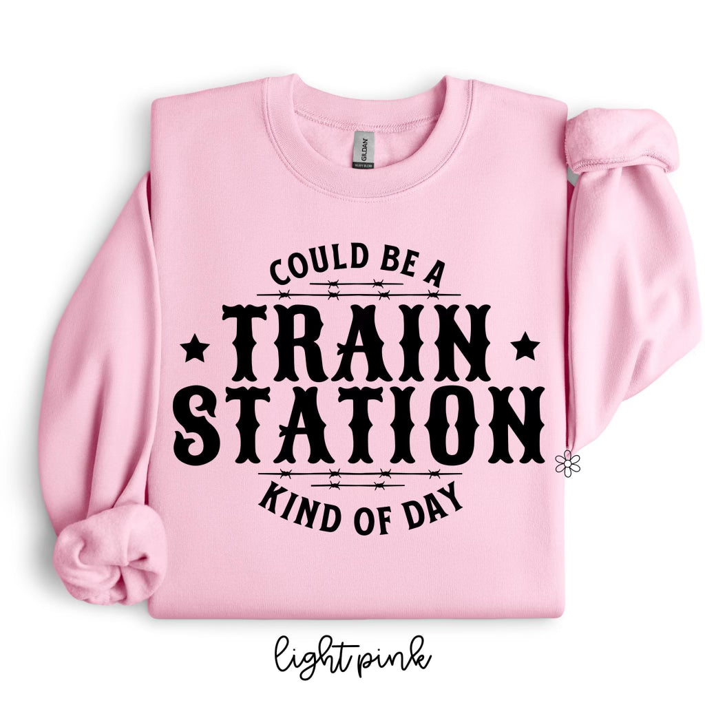 Could Be A Train Station Kind Of Day Completed Tee