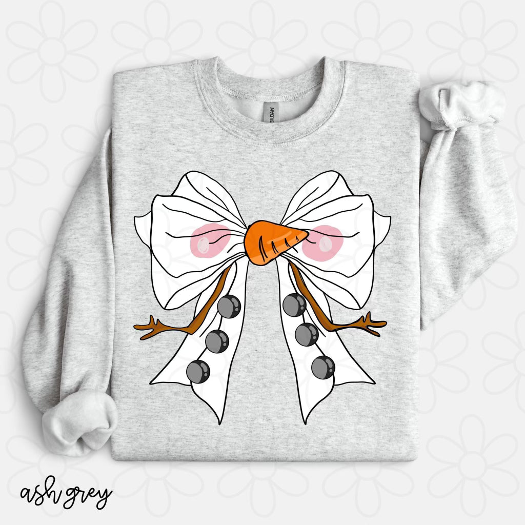 Snowman Coquette Bow DTF Transfer